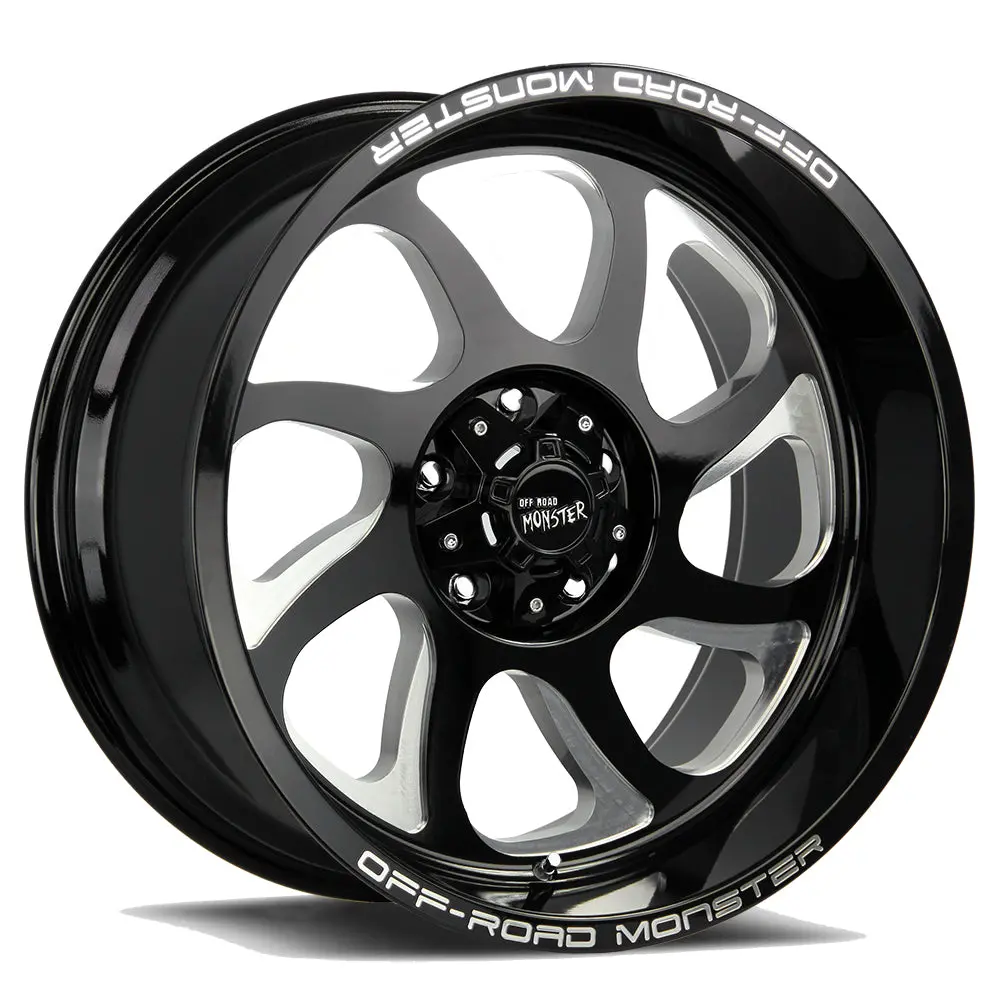 Off-Road Monster Wheels M22 Flat Black Milled 1