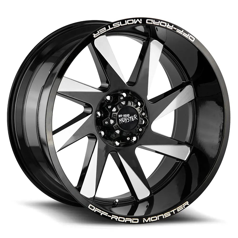 Off-Road Monster Wheels M80 Flat Black Milled 1