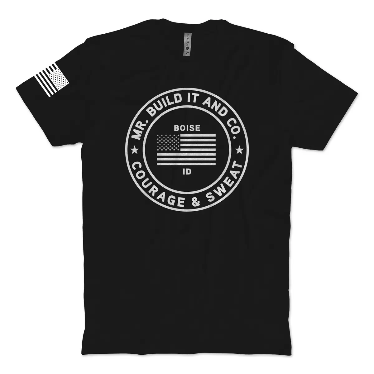Courage & Sweat T-Shirt (Circle Logo) 1