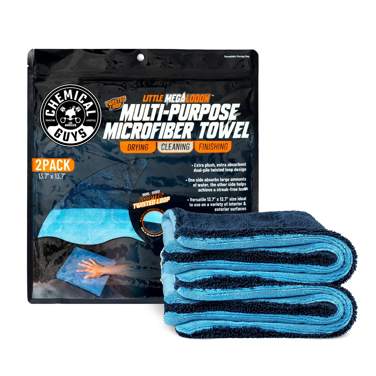 Little Megalodon Multi-Purpose Microfiber Towel 2-Pack 1