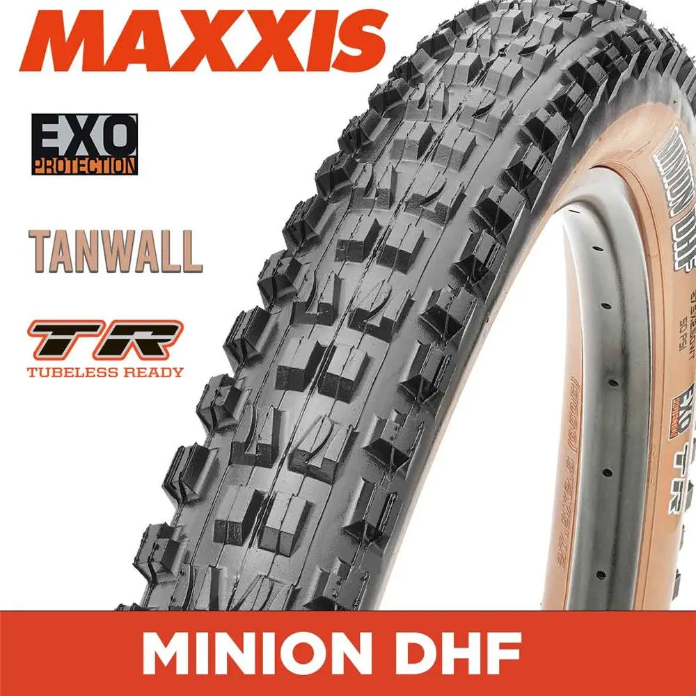 Tyre 29 X 2.50 Maxxis Minion Dhf Wt Folding 60Tpi Exo Tr Tanwall 1