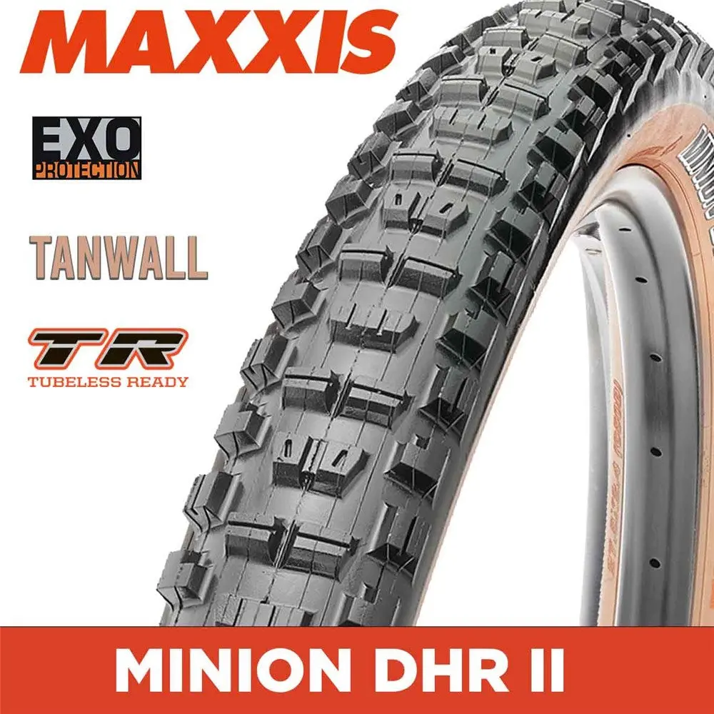 Tyre 29 X 2.40 Maxxis Minion Dhr Ii Wt Folding 60 Tpi Exo Tr Tanwall 1