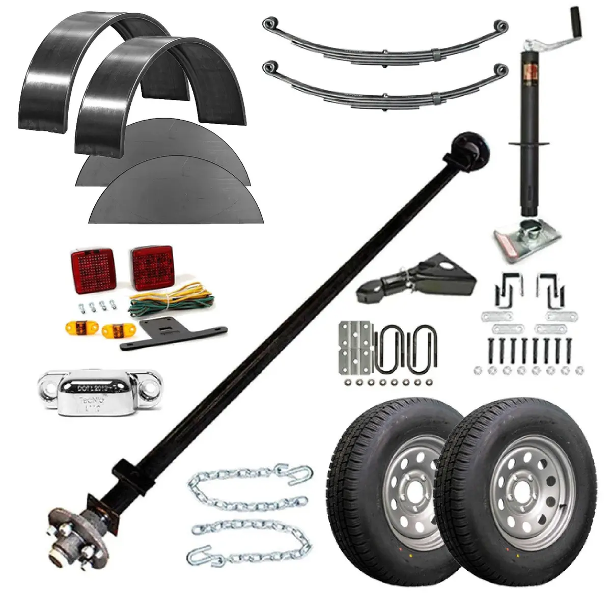 T1110 - 6'4" X 10 Single Axle 3.5K Utility Trailer Diy Master Plan - 14 How-To Steps W/ Blueprint 3