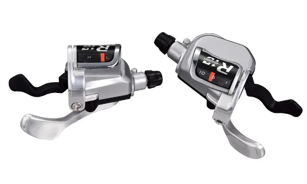 Shifter Microshift Xpress R10 Sl-R760 3X10 Gear Indicator Pair Silver (Shimano Road) 1