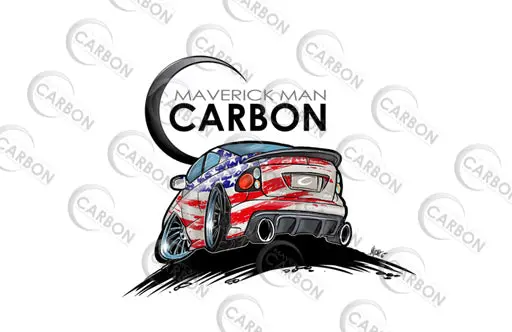 Maverick Man Carbon Cartoon Pontiac Gto Stickers 1