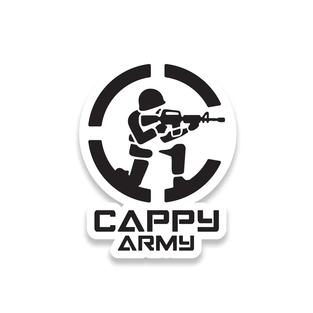 Cappy Army Logo Sticker 1