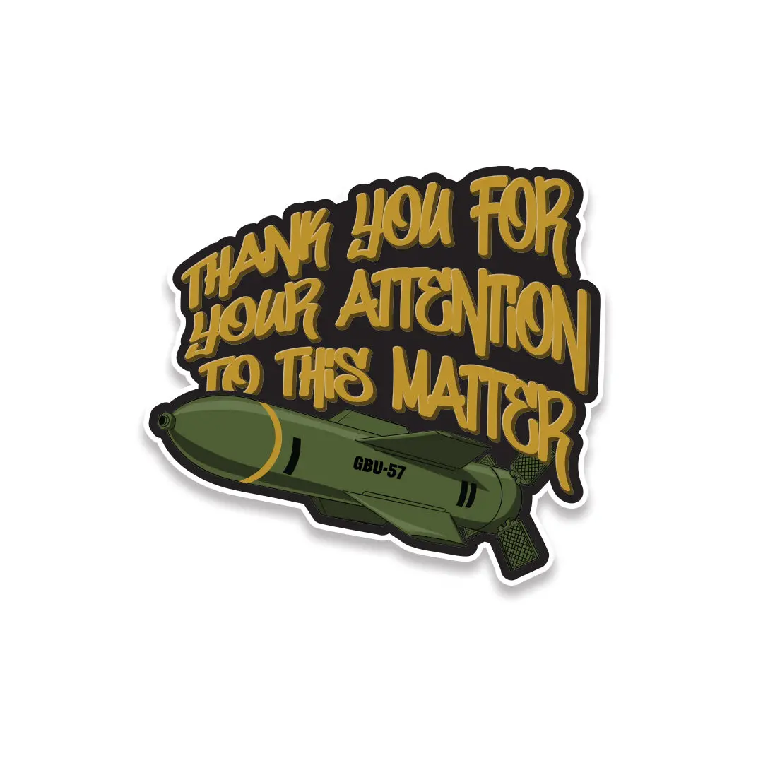 Bunker Buster Sticker 1