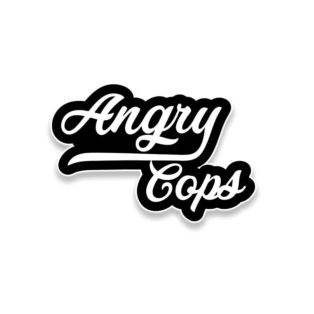 Angry Cops Logo Sticker 1