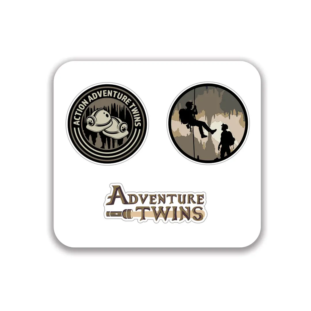 Action Adventure Twins Helmet Sticker Pack 1