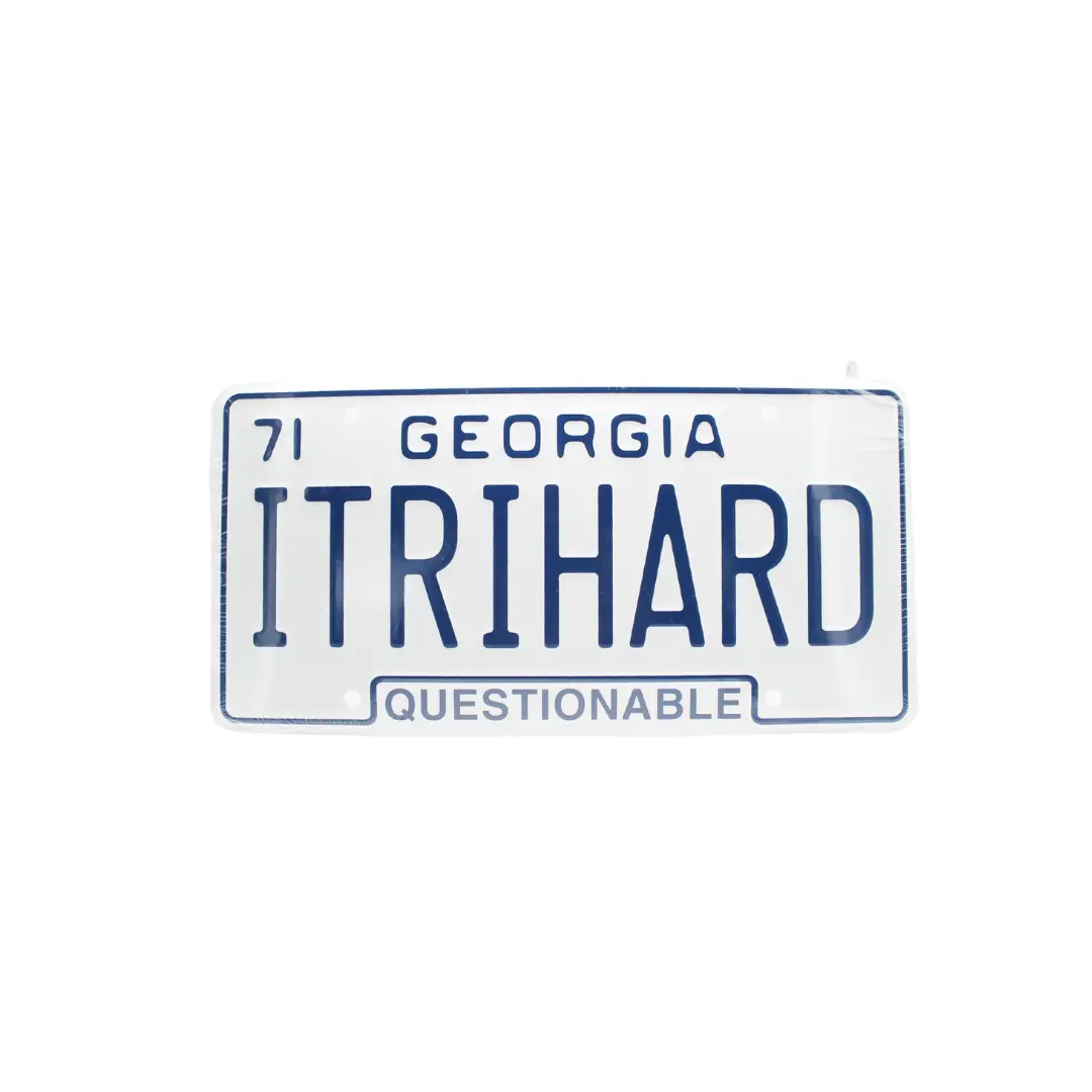 I Tri Hard License Plate 1
