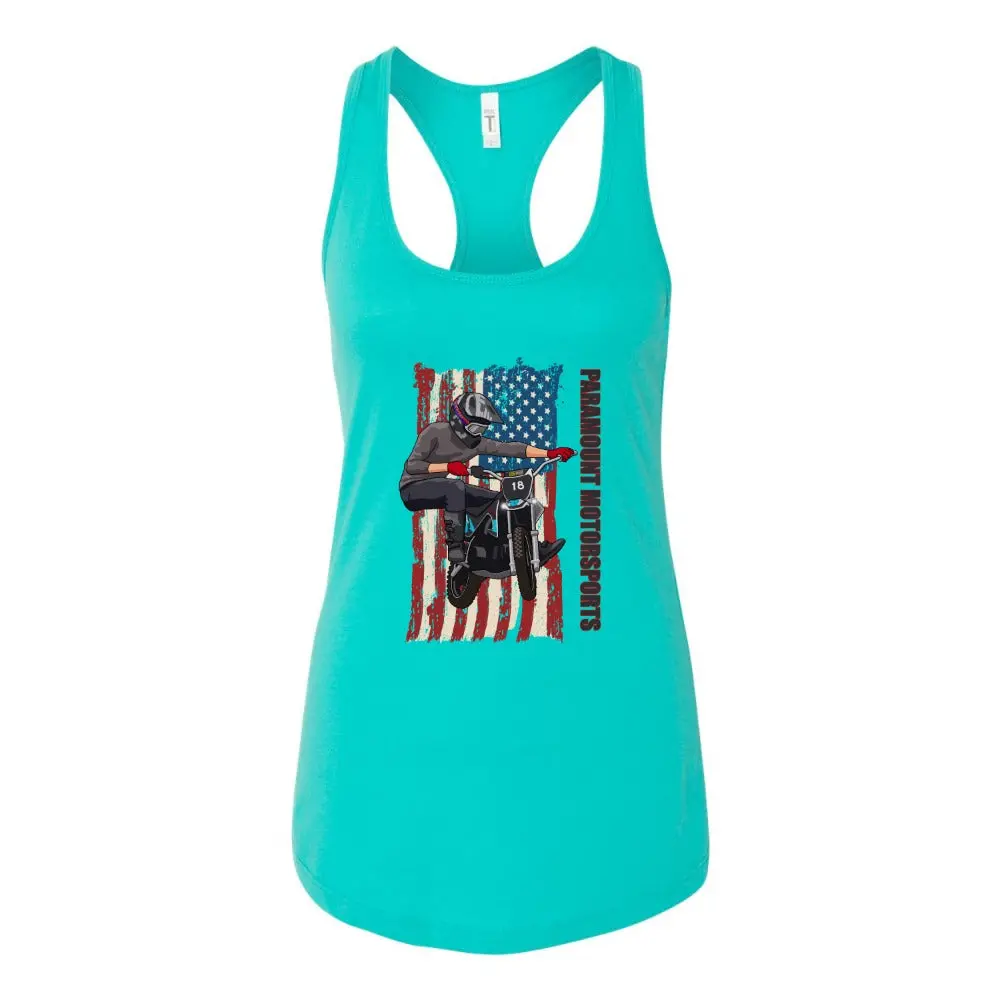 American Flag Trick Ladies Tank Top 1
