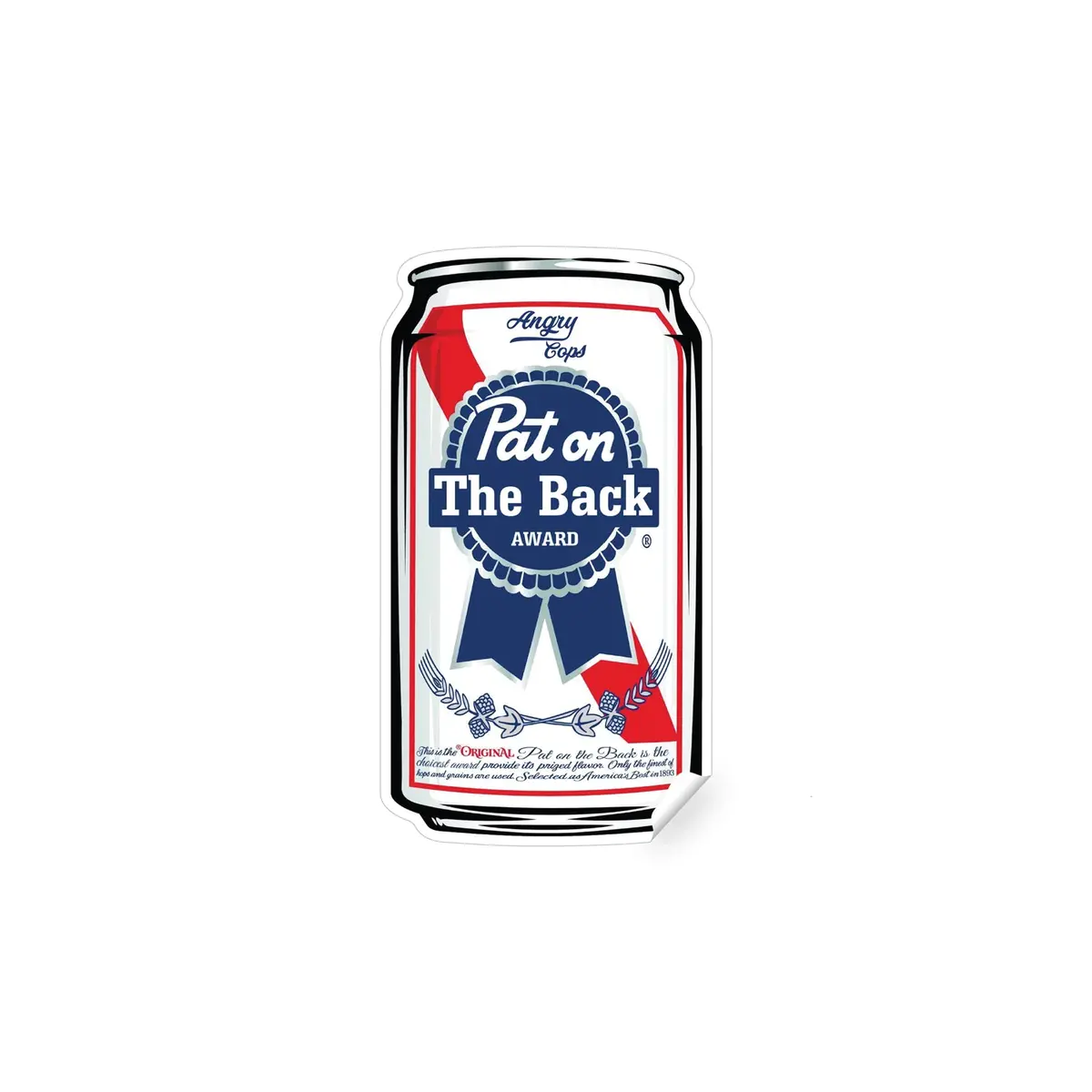 Pat On The Back Award Sticker 1
