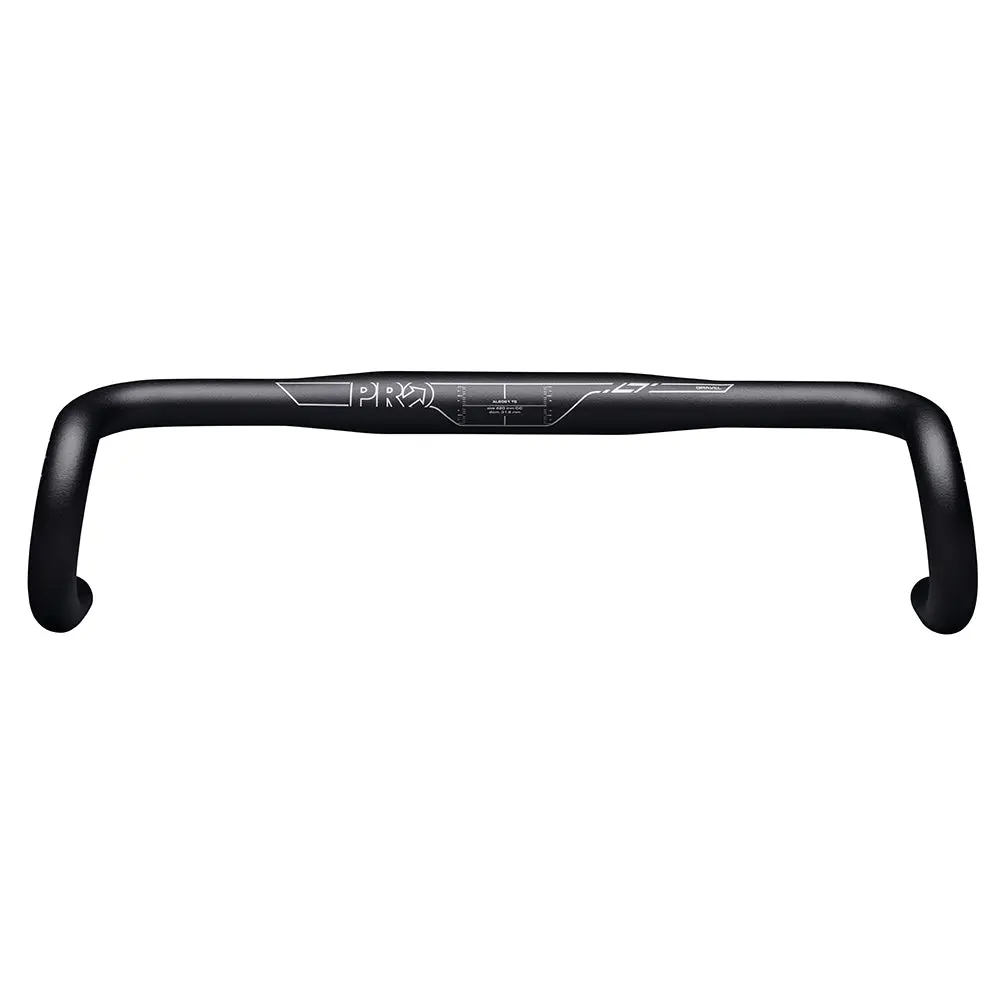 Pro Lt Gravel Alloy Handlebar 10 Degree Flare 31.8Mm Black 1