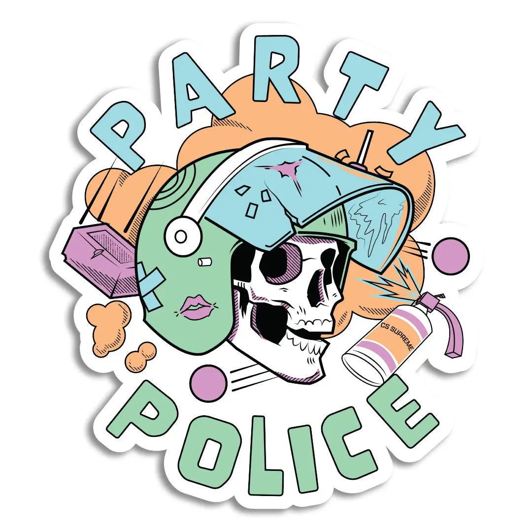 Party Police Sticker 1