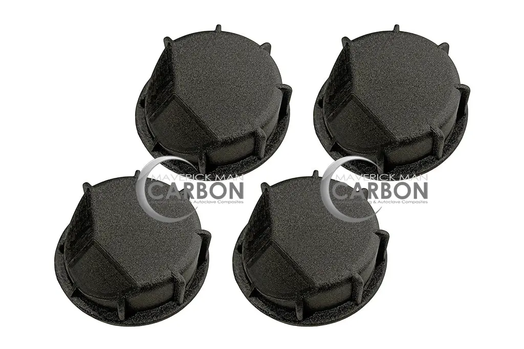 New!  Nylon 6 Carbon Fiber Headlight Bulb Dust Covers 1