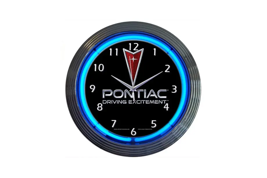 Pontiac "Driving Excitement" Neon Clock 1