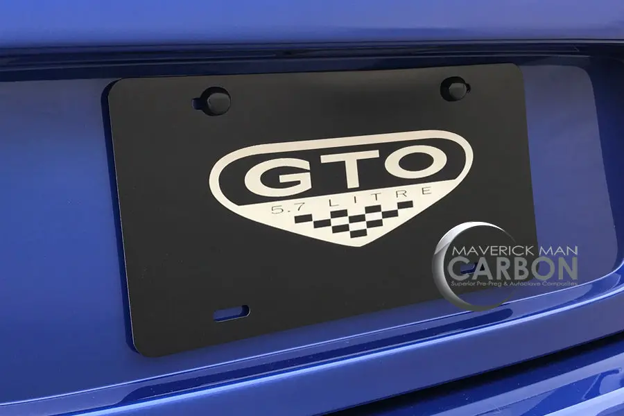 Pontiac "Gto"  Aluminum Laser Engraved Display License Plate 1