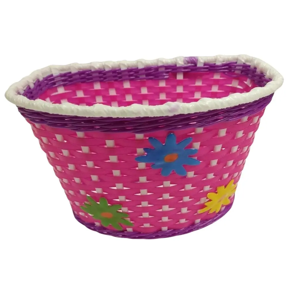 Rascal Large Kids Basket Pink Flowers 1