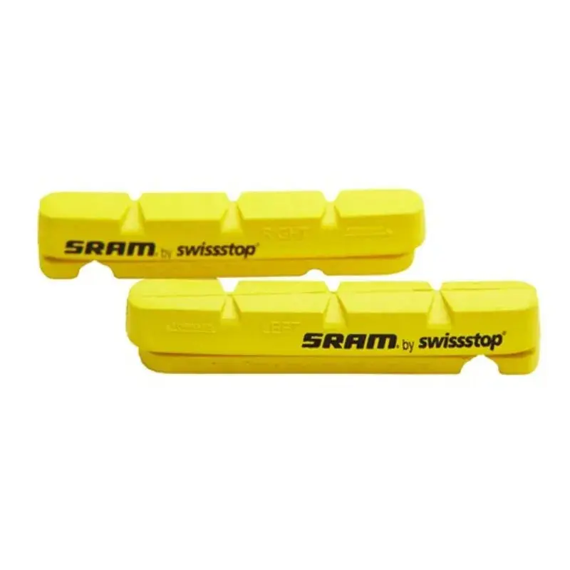 Rim Brake Pads Sram Carbon Inserts Swiss Stop  Yellow 1