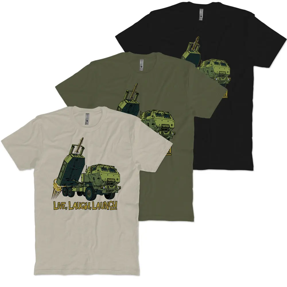 Himars Live, Laugh, Launch T-Shirt 1