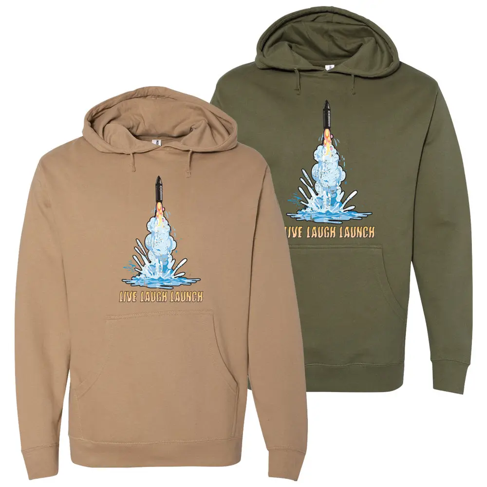 Live Laugh Launch Trident Hoodie 1