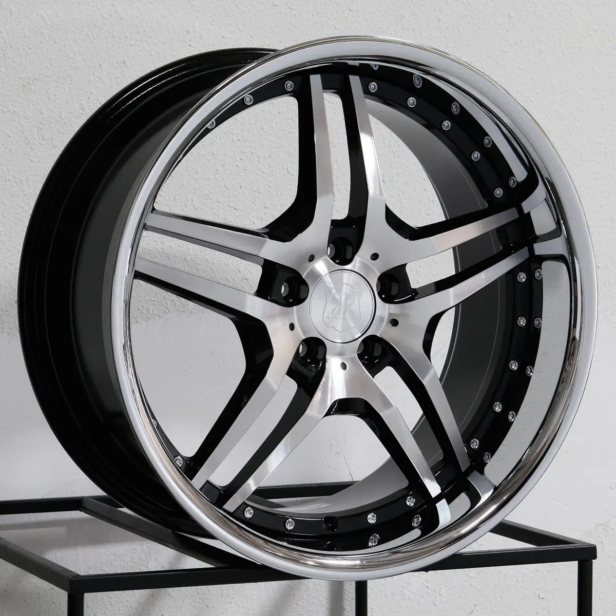 Mrr Wheels Rw2 Black Chrome Lip 1