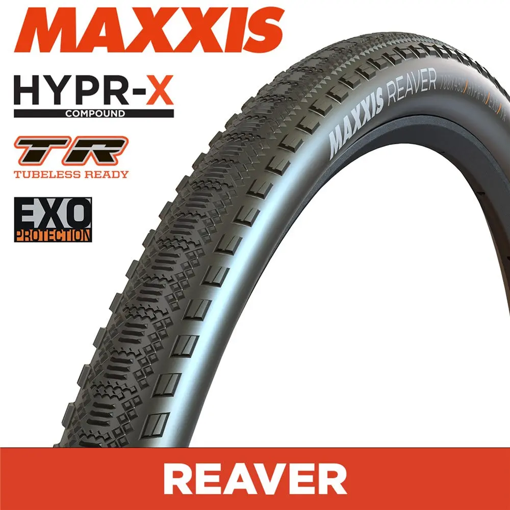 Tyre 700 X 45 Maxxis Reaver 120Tpi Folding Hypr-X Exo Tr Black 1