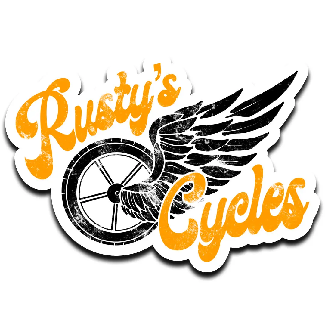 Rusty Cycles Sticker 1