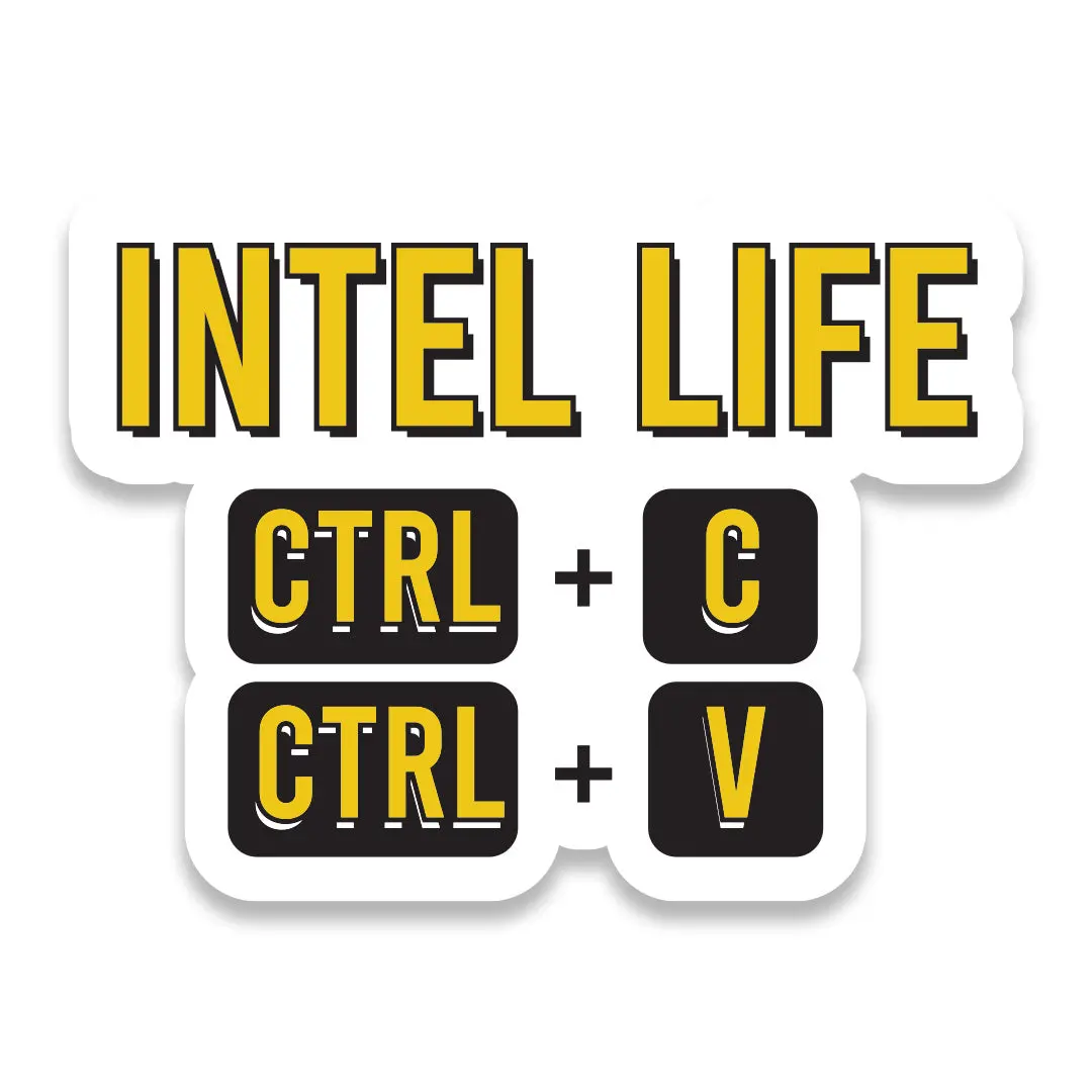 Intel Life Sticker 1