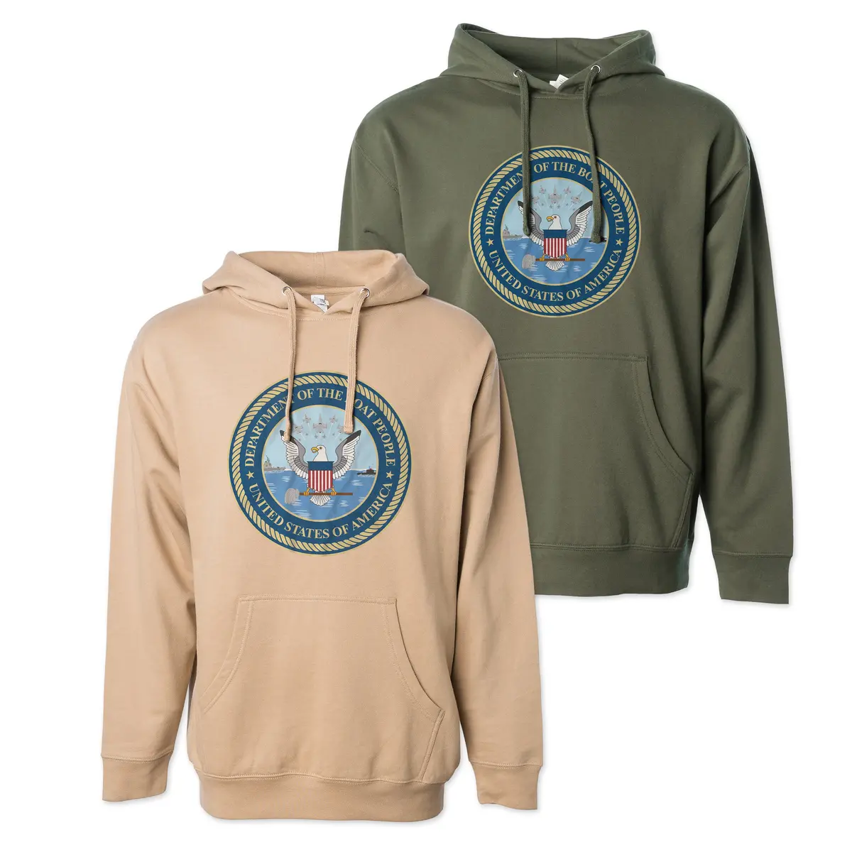 Department Of The Boat People Hoodie 1