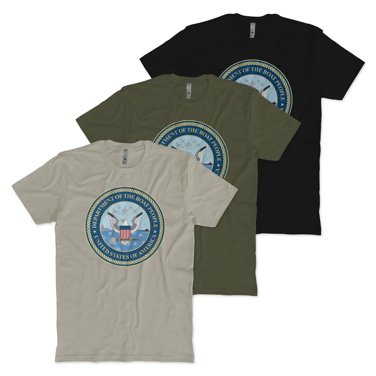Department Of The Boat People T-Shirt 1