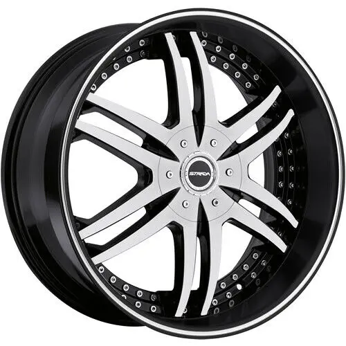 Strada Wheels S12 Denaro Black Machine 2