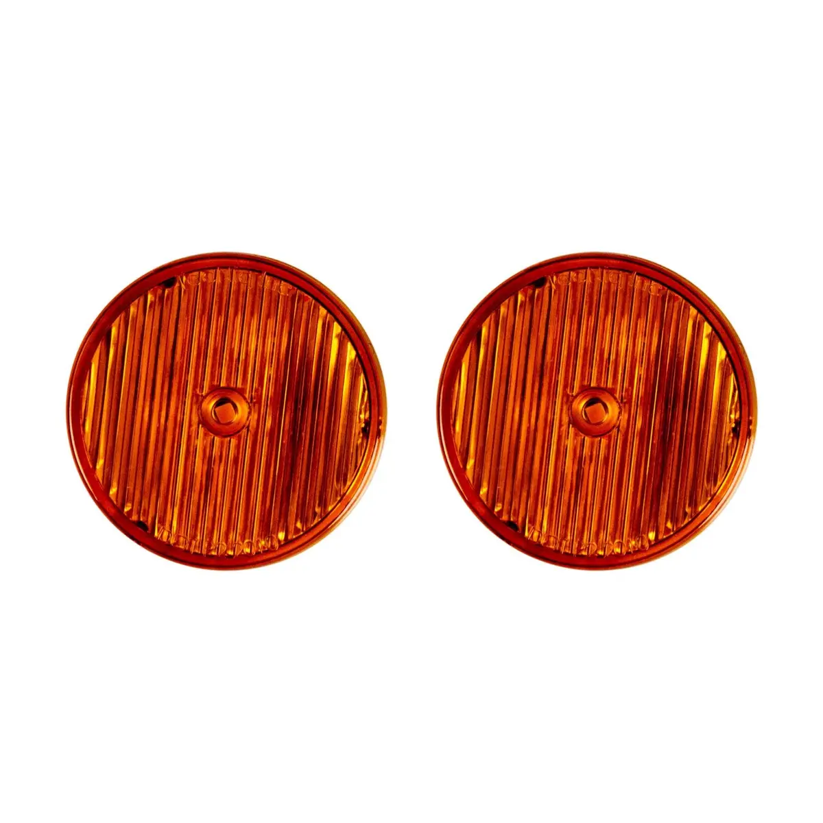 2" Round Sealed Led Marker/Clearance Lights - Amber 1