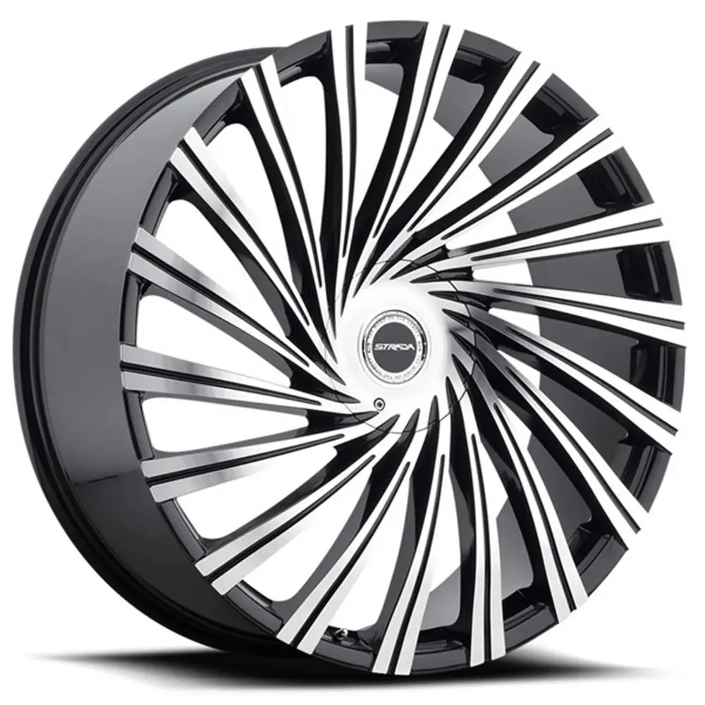 Strada Wheels S49 Tornado Black Machine Tips 1