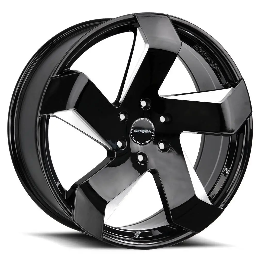 Strada Wheels S65 Coltello Black Milled 1