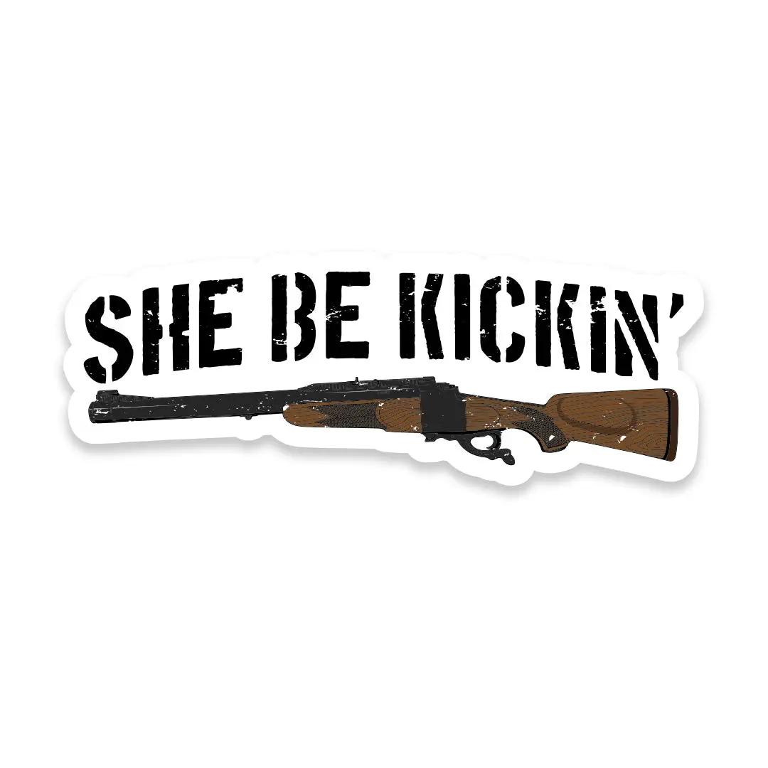 She Be Kicking Sticker 1