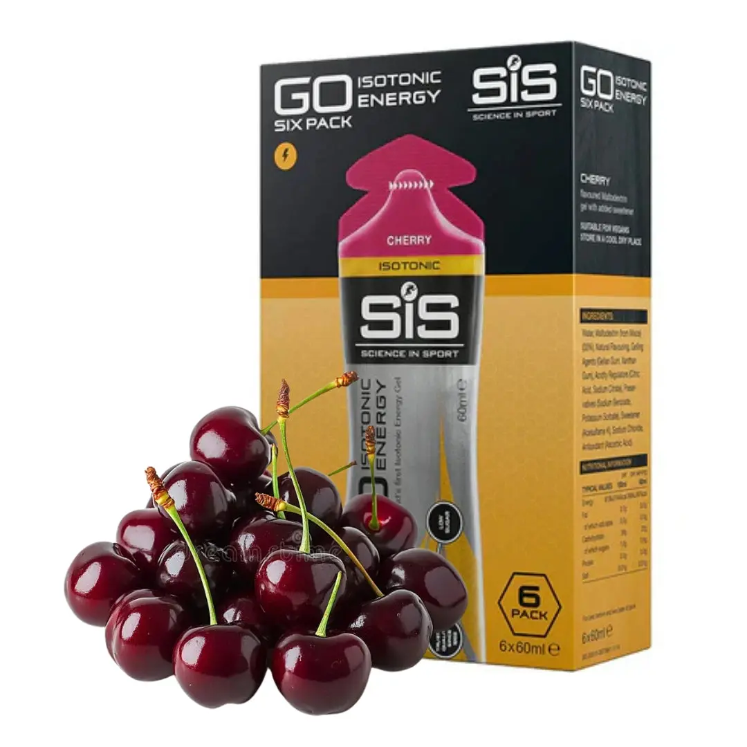Science In Sport Go Isotonic Energy Gel 60Ml (6 Pack) - Cherry 1