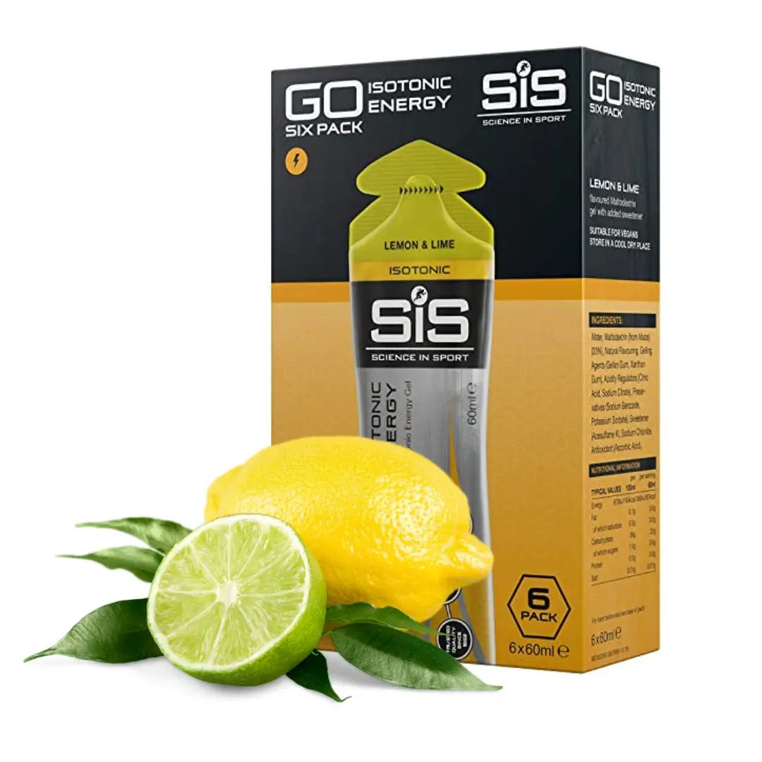 Science In Sport Go Isotonic Energy Gel 60Ml (6 Pack) - Lemon & Lime 1