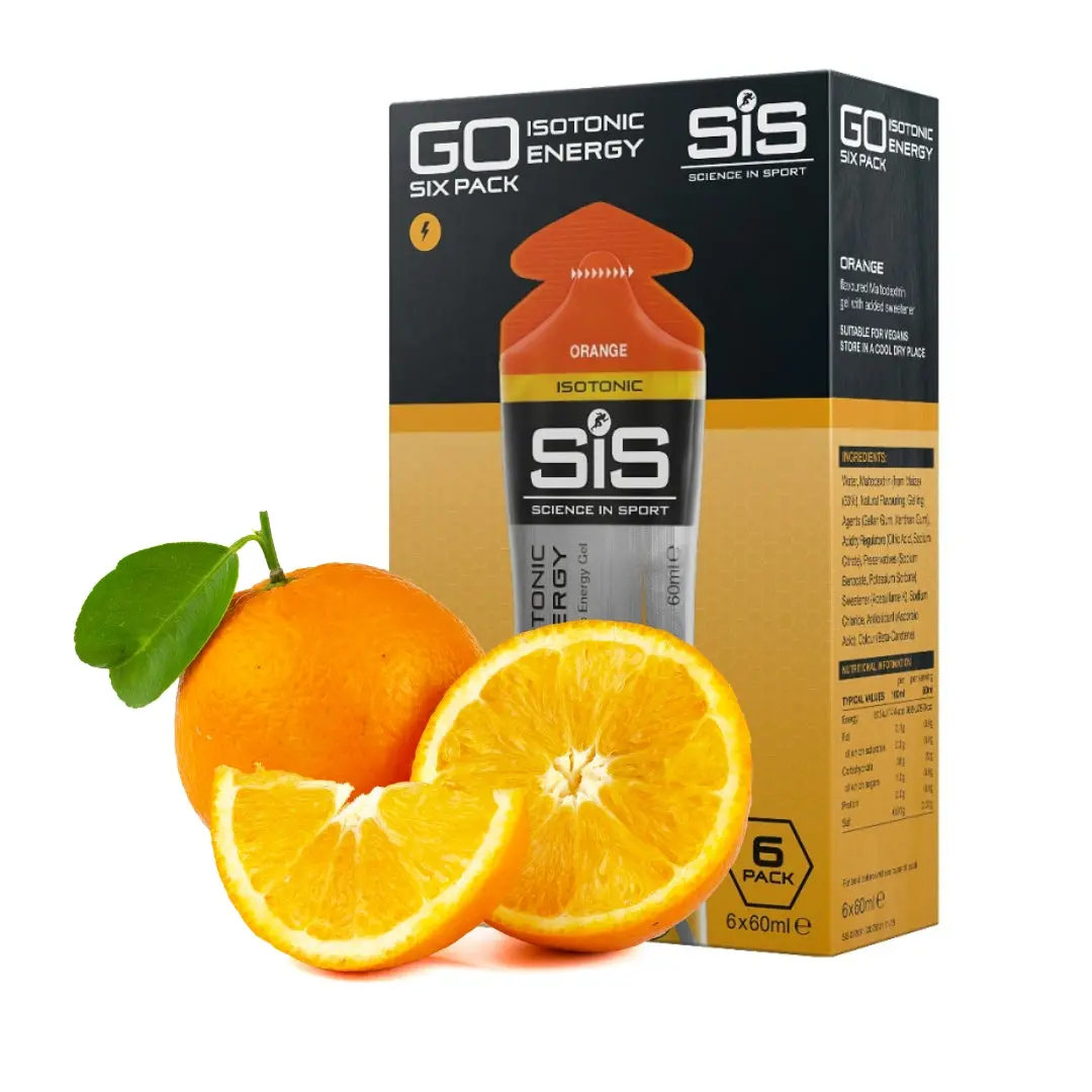 Science In Sport Go Isotonic Energy Gel 60Ml (6 Pack) - Orange 1