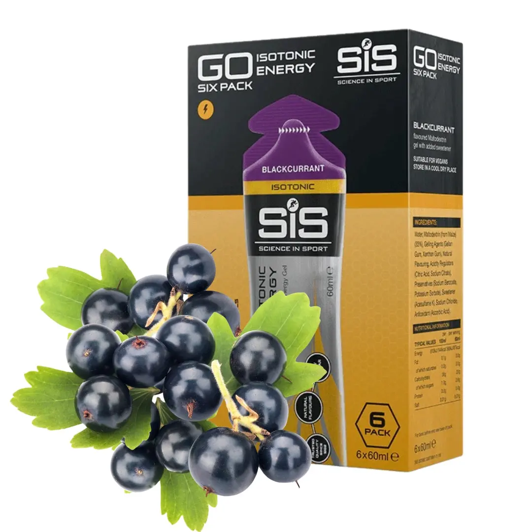 Science In Sport Go Isotonic Energy Gel 60Ml (6 Pack) - Blackcurrant 1