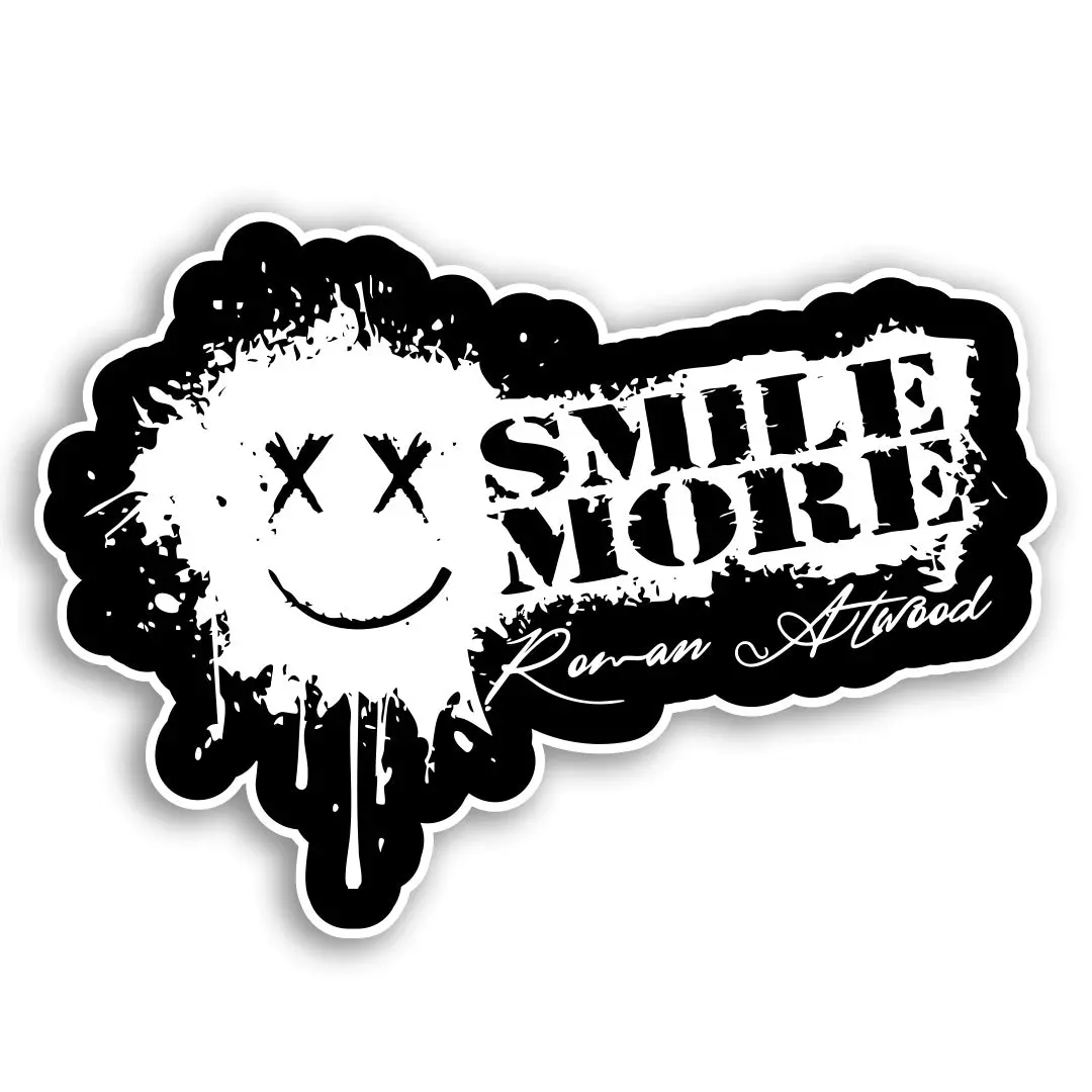 Smile More Splatter Sticker 1