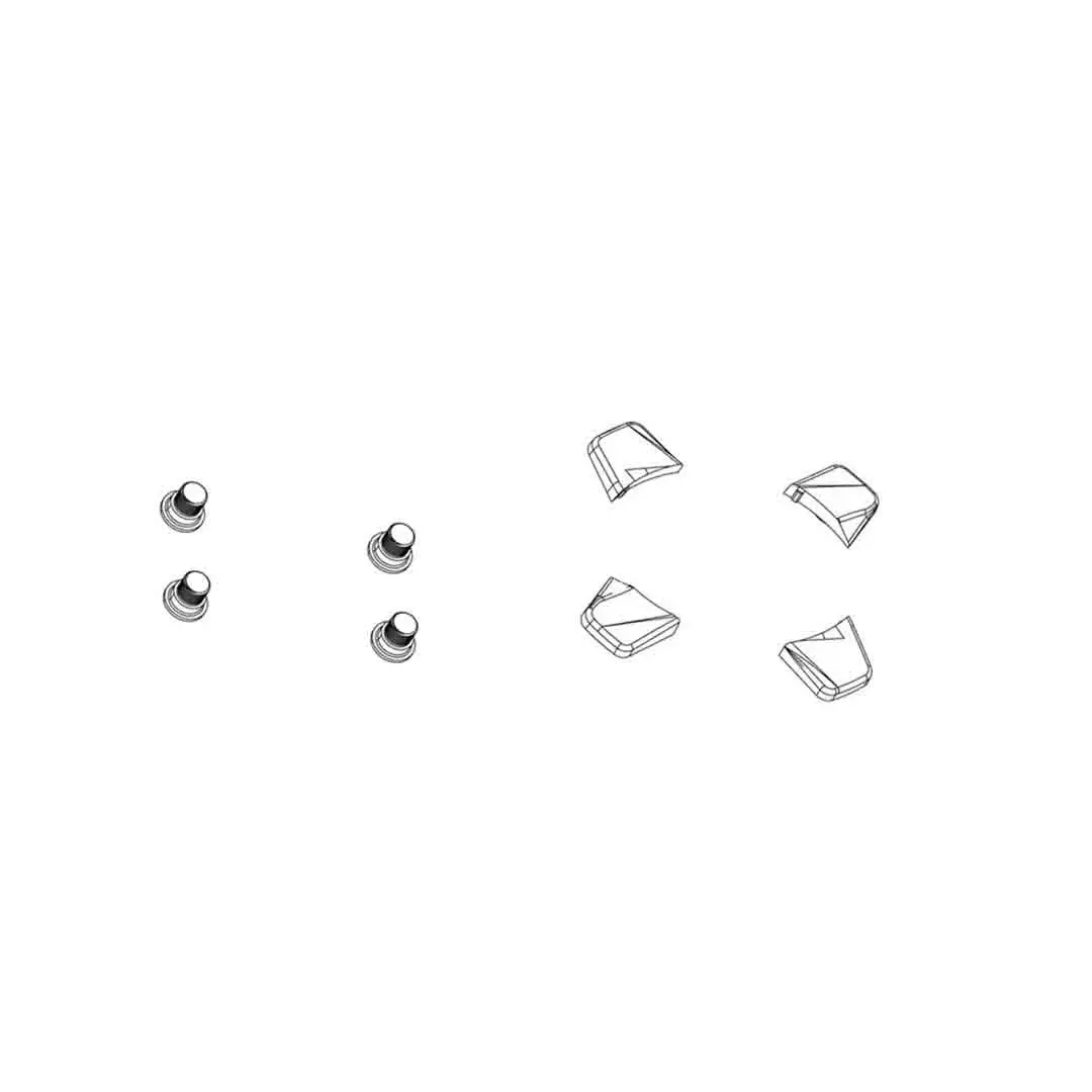 Chainring Bolts Sram Force 4X2 M8x4.75X8.75 Aluminium 94/107 Bcd 1