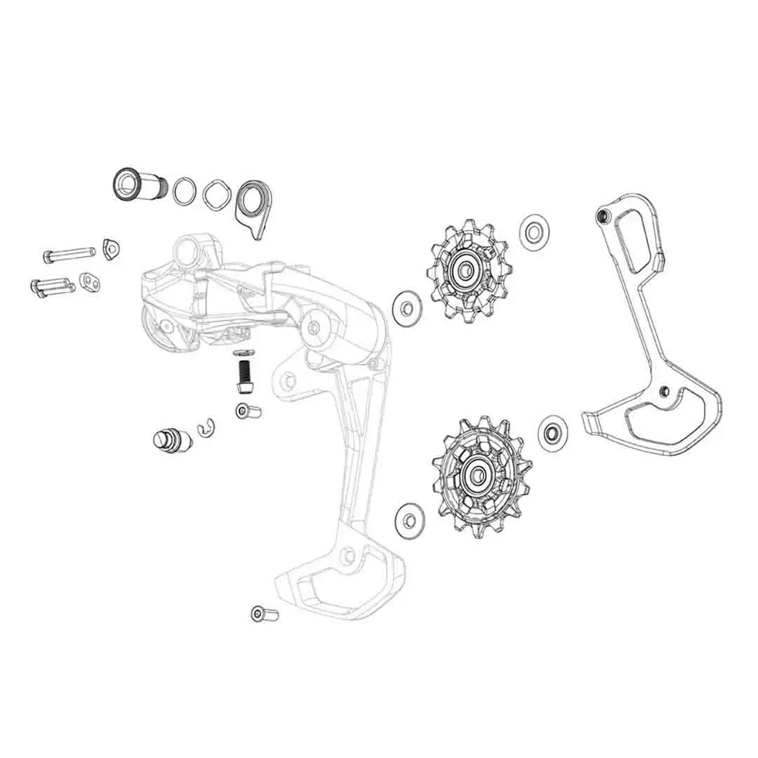 Rear Derailleur Pulley Set Sram Rival Etap Axs 12 Speed 1