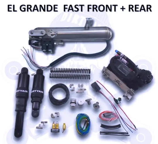 Dirty Air "El Grande" Front And Rear Complete Fast-Up Tank System 1