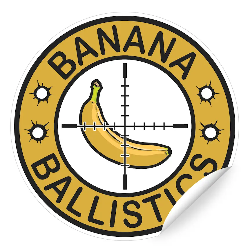 Banana Ballistics Logo Sticker 1