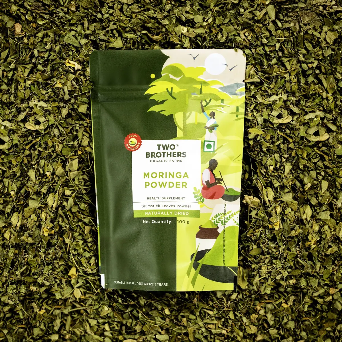 Moringa Powder, Chemical-Free Lab-Tested -Byob 1