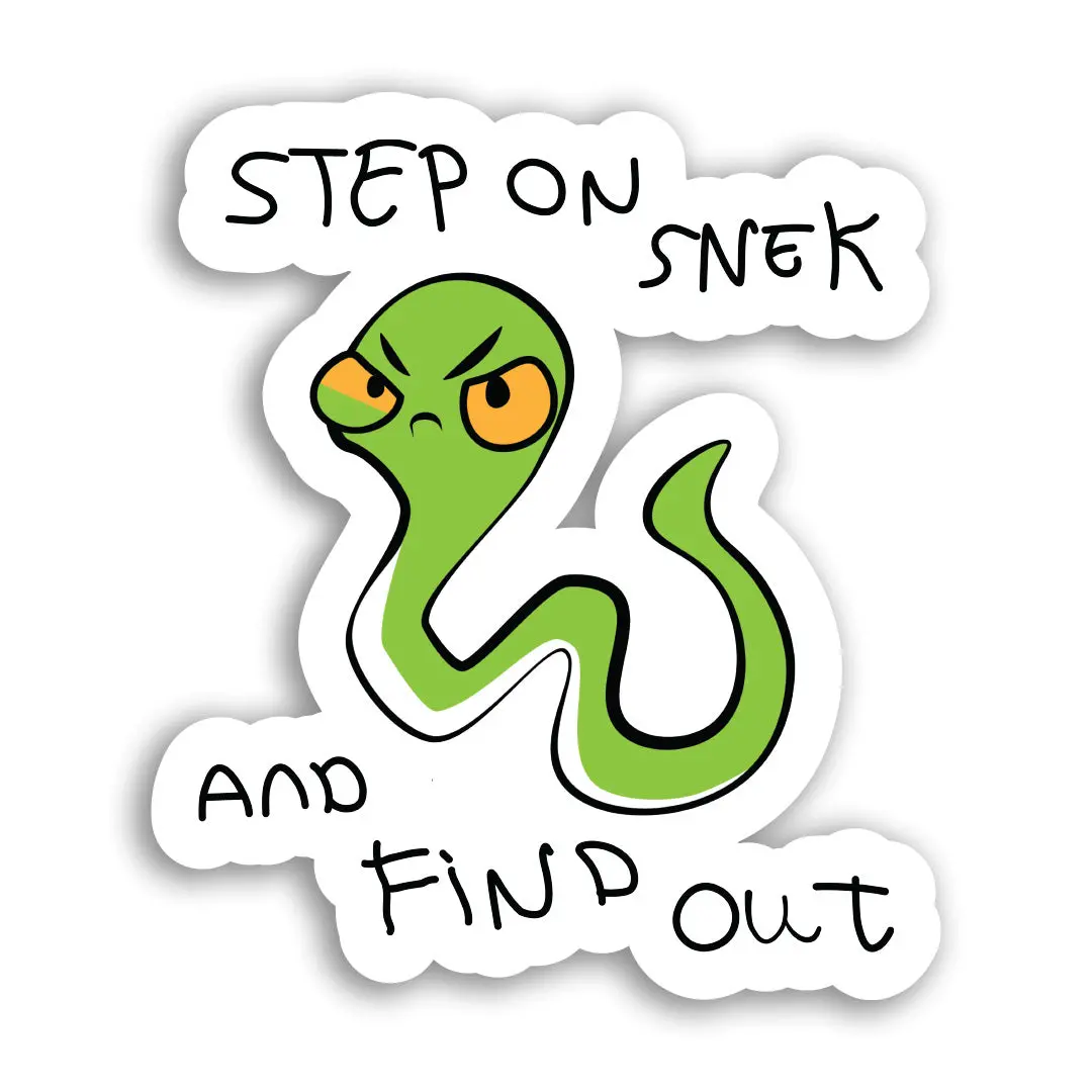 Step On Snek Sticker 1