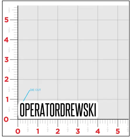 Operator Drewski Sticker 1