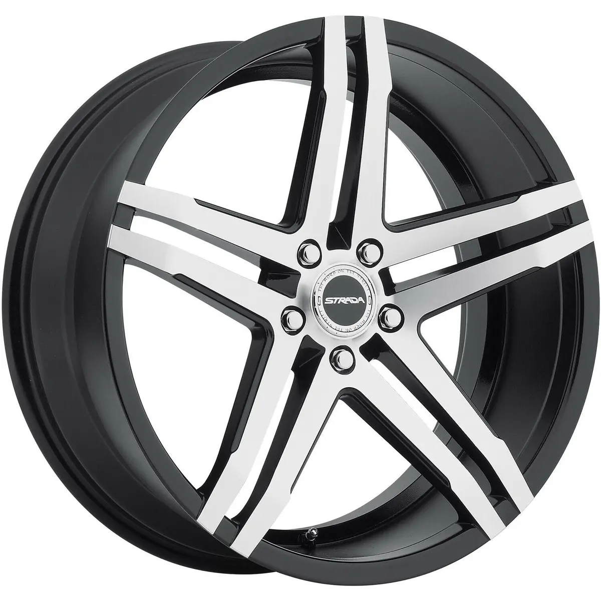 Strada Wheels S40 Domani Black Machine 1