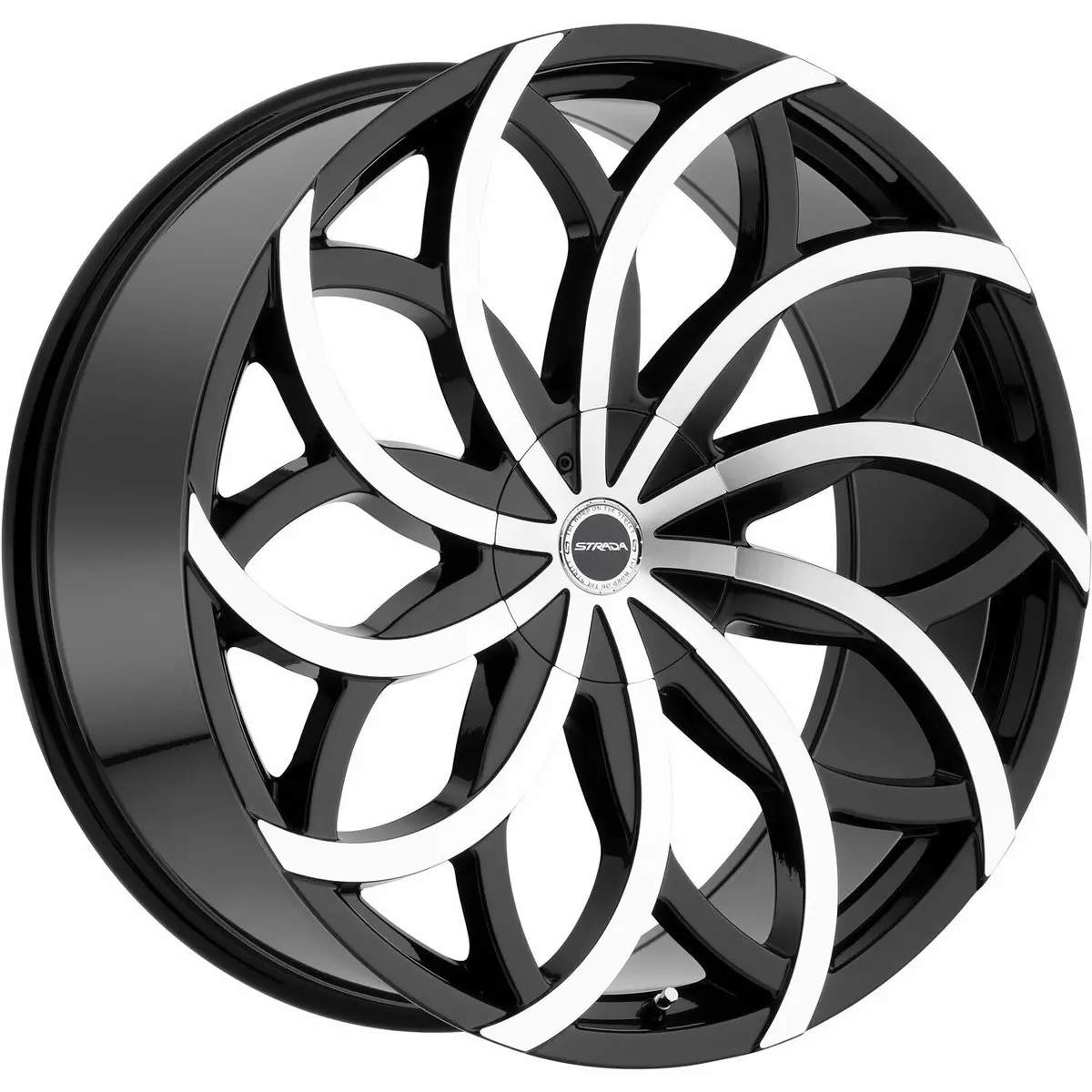 Strada Wheels S61 Huracan Black Machine 1